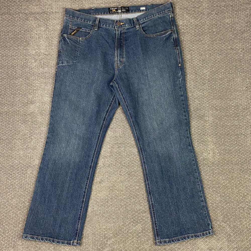 Ariat Rebar M4 Relaxed Boot Cu tJeans Men's 38 x 30 Fits 41 x 30 DuraStretch